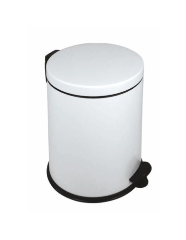 Pattumiera a pedale New bin basic 260x360 mm acciaio verniciato bianco 913121