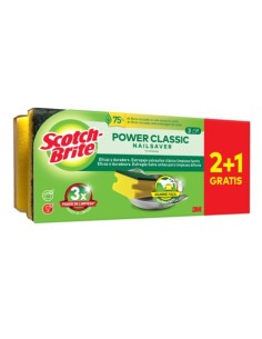 Spugna salva unghie Scotch-Brite® Power Classic Nailsaver - conf. 2+1 OMAGGIO 48x90x201 mm - 7100309866