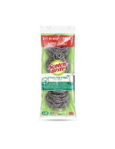 Paglietta in acciaio inossidabile Scotch-Brite® conf. 3+1 OMAGGIO. 37x107x300 mm - 7100252204