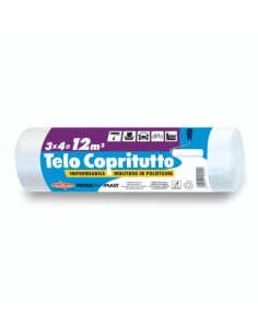 Telo copritutto in rotolo Peter Pan Plast multiuso in HDPE 12 mq COPRI12E