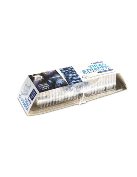 Dispenser sacchi frigo in rotolo Genius Peter Pan Plast Tira e Strappa conf. 75 pz 20x35 cm - GENTS20