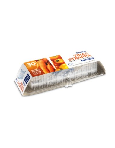 Dispenser sacchi frigo in rotolo Genius Peter Pan Plast Tira e Strappa conf. 30 pz 38x50 cm - GENTS38