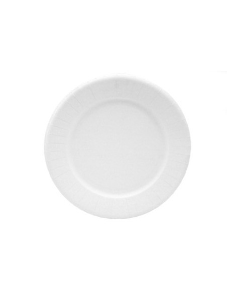 Piatti in cartoncino vergine Che Festa Traditional Light bianchi conf. 50 pz D.18 cm - CF100243