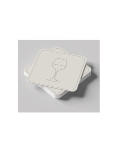 Sottobicchieri in cartoncino vegetale Ristocart - conf. 250 pz 10x10 cm SOTB-CT25010Q
