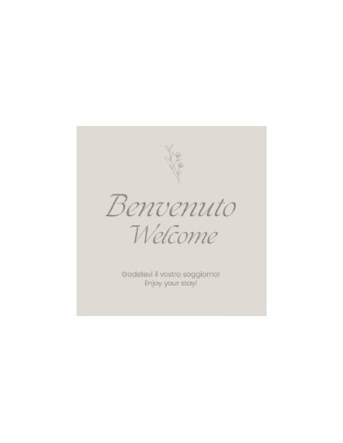 Cartolina di benvenuto Ristocart conf. 250 pz 15x15 cm CARD1515250