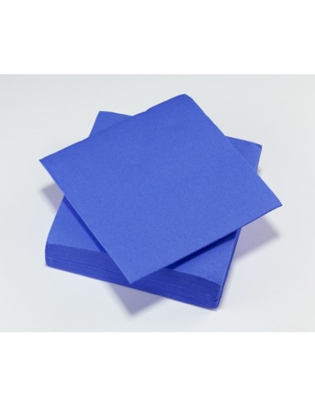 Tovaglioli microgoffrati Tavola Viva 38x38 cm 2 veli conf. 40 pz blu scuro 61836