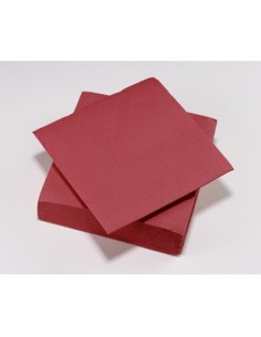 Tovaglioli microgoffrati Tavola Viva 38x38 cm 2 veli conf. 40 pz bordeaux 61839