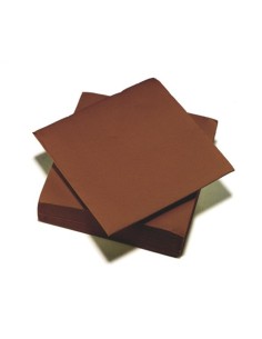 Tovaglioli microgoffrati Tavola Viva 38x38 cm 2 veli conf. 40 pz cacao 61840