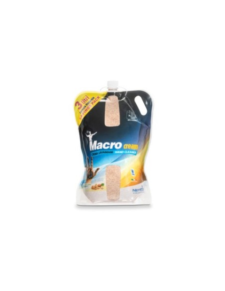 Crema lavamani con microgranuli vegetali Nettuno Macrocream T-Bag ricarica 3 L 790