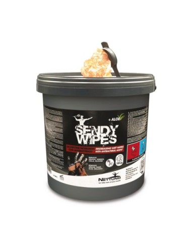 Salviettine umidificate extra forti senza risciacquo Nettuno Sendy Wipes 26x27 cm - conf. 100 pz - 813