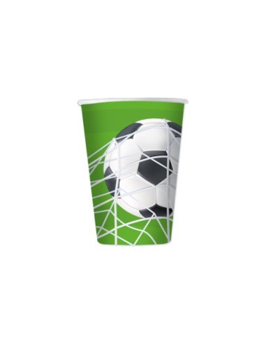 Bicchieri Big Party a tema Football 250 ml - conf. 6 pz - 76865