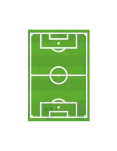 Tovaglioli Big Party a tema Football 33x33 cm - conf. 16 pz - 76866