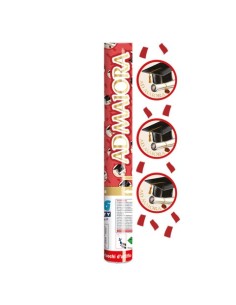 Cannone sparacoriandoli a tema Laurea Ad Maiora Big Party 30 cm 76202
