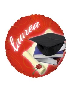 Palloncino foil tondo Big Party a tema Laurea Ø 45 cm - 60435