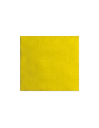 Tovaglioli in carta di pura cellulosa Ecolor 2 veli 25x25 cm - giallo - conf. 50 pz - 75080