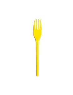 Forchette Ecolor 16 cm - giallo - conf. 20 pz - 76391