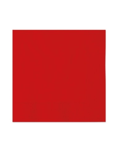 Tovaglioli in carta di pura cellulosa Ecolor 2 veli 33x33 cm - rosso - conf. 40 pz - 74504