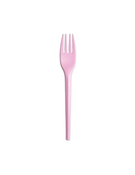 Forchette Ecolor rosa 16 cm conf. 20 pz - 76385