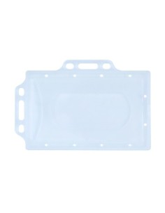 Portabadge Donau in PP trasparente con doppio supporto 92x59 mm - conf. 50 pz - 8349001PL-00