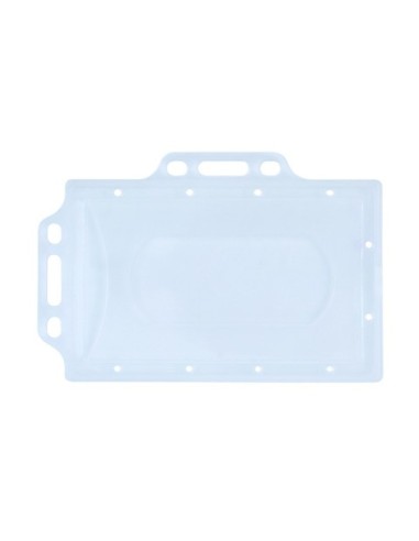 Portabadge Donau in PP trasparente con doppio supporto 92x59 mm - conf. 50 pz - 8349001PL-00