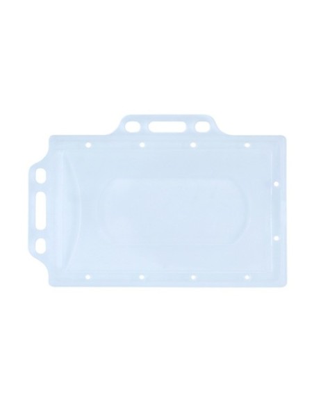 Portabadge Donau in PP trasparente con doppio supporto 92x59 mm - conf. 50 pz - 8349001PL-00