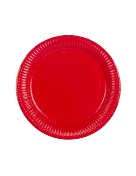 Piatti in carta Party Go rossi conf. 20 pz D.18 cm AK0025
