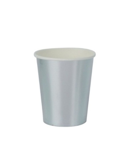 Bicchieri di carta Party Go 27 ml conf. 16 pz argento AK0043