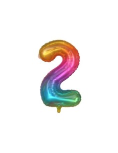 Palloncini Party Go multicolor indicante anni/eta' H.40 cm n° 2 FB2132