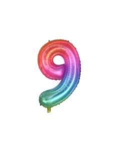 Palloncini Party Go multicolor indicante anni/eta' H.40 cm n° 9 FB2139