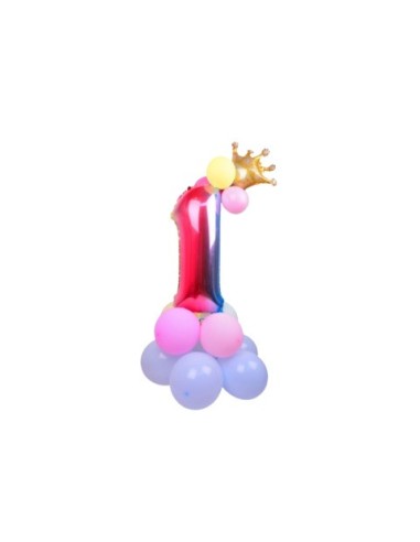 Set palloncini Party Go multicolor indicanti anni/eta' H.80 cm conf. 15 pz n° 1 - FB0949