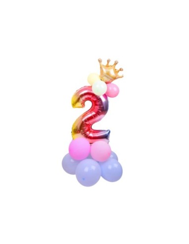 Set palloncini Party Go multicolor indicanti anni/eta' H.80 cm conf. 15 pz n° 2 - FB0950