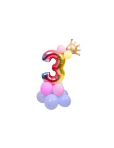 Set palloncini Party Go multicolor indicanti anni/eta' H.80 cm conf. 15 pz n° 3 - FB0951