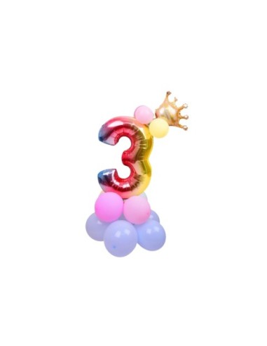 Set palloncini Party Go multicolor indicanti anni/eta' H.80 cm conf. 15 pz n° 3 - FB0951