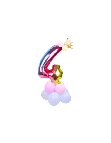 Set palloncini Party Go multicolor indicanti anni/eta' H.80 cm conf. 15 pz n° 4 - FB0952