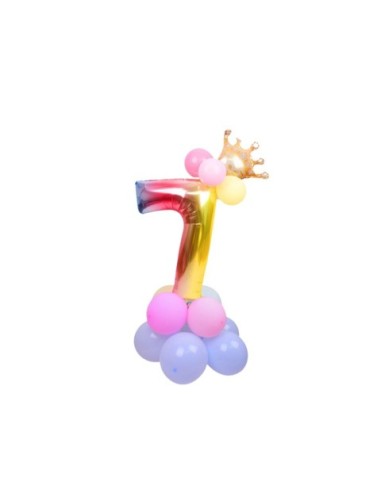 Set palloncini Party Go multicolor indicanti anni/eta' H.80 cm conf. 15 pz n° 7 - FB0955