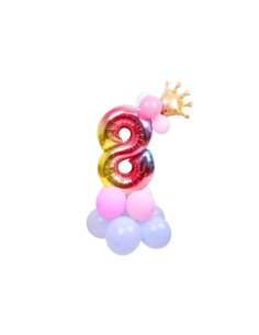 Set palloncini Party Go multicolor indicanti anni/eta' H.80 cm conf. 15 pz n° 8 - FB0956
