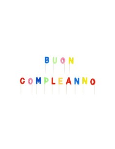 Set candeline Buon Compleanno Party Go H.7
