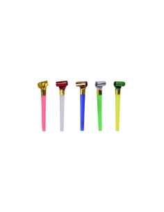 Trombette sonore Party Go colori metallizzati assortiti - conf. 10 pz - GF0059
