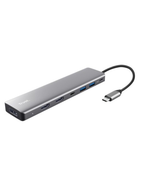 Adattatore multiporta Trust Dalyx in alluminio 7-in-1 25661