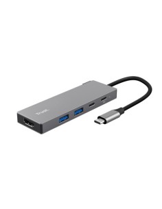 Adattatore USB-C multiporta Trust Dalix in alluminio 5-in-1 26062