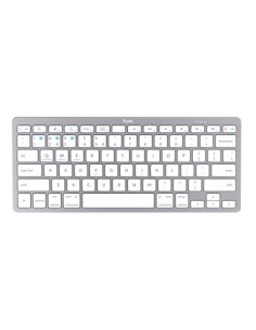 Tastiera wireless bluetooth Trust ultrasottile argento/bianco 24652