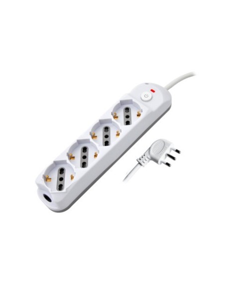 Multipresa schuko/bipasso MKC cavo da 1