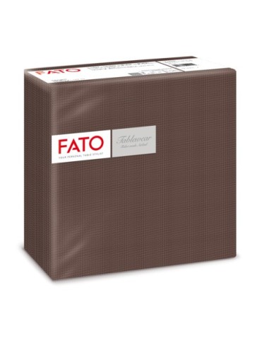 Tovaglioli Fato 1 velo in carta a secco 40x40 cm conf. 50 pz cioccolato 88444100