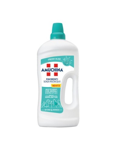 Detergente per pavimenti senza risciacquo Amuchina 1250 ml Fresh Aloe 419868