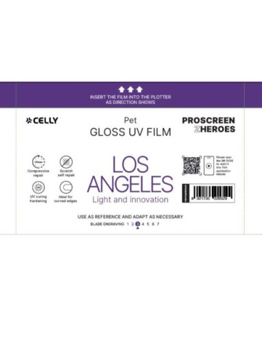 Pellicola protettiva per Smartphone Celly Los Angeles Glossy - conf. 20 pz - Pro UV - PROFILMPRO20UV