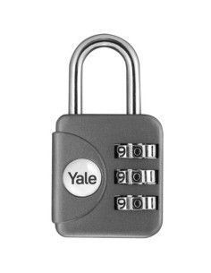 Lucchetto a combinazione per bagagli Yale grigio - 28 mm - YYP1/28/121/1G