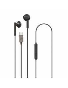 Auricolari a filo Celly UP1100 con connettore USB-C - nero UP1100TYPECBK