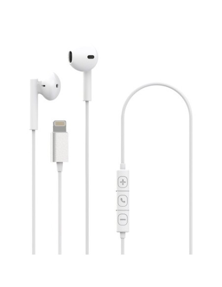 Auricolari a filo Celly UP900LIGHT con connettore Lightning - bianco UP900LIGHTWH