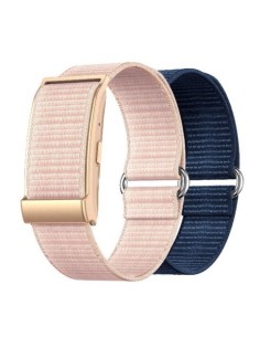 Braccialetto fitness screenless Nilox per monitoraggio della salute - IP68 - doppio cinturino rosa e blu