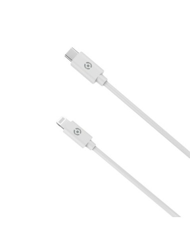 Cavo USB-C / Lightning in PVC Celly 60W 1 m - bianco USBLIGHTTYPECWH